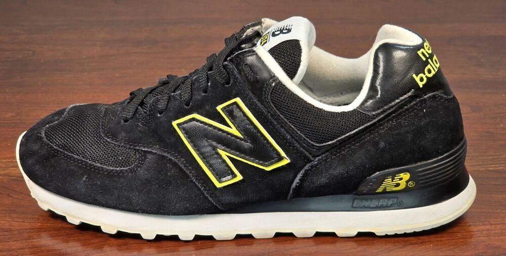 New Balance 574 Classic Black Sneakers Men's Size 9D M574SKY Hoka Inserts